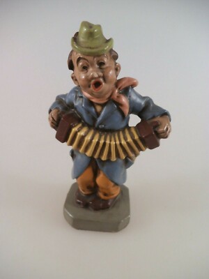 Sonneberger Friedel Figur Mann mit Harmonika 13,5cm (5734)