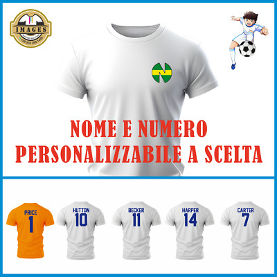 T-SHIRT HOLLY E BENJI DUE FUORICLASSE new team TRIKOT captain Tsubasa