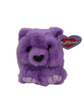 Vintage Puffkins Violet Purple Bear 4 1/2" Swibco Plush Stuffed Animal NEW