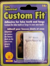 Rubie's Costume Fake Teeth Fangs Adhesive Custom Fit Beads Theatrical Makeup