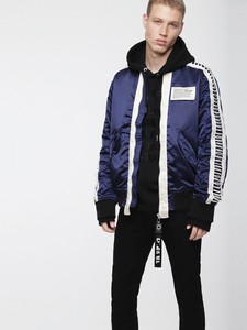diesel blue bomber jacket