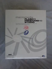 Macromedia Flash 5 Freehand 10 Studio for Mac (New Factory Sealed Retail Box)