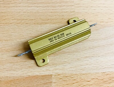 50W Lastwiderstand / Drahtwiderstand -  0,68R / 0.68 Ohm 1% - Alu Gehäuse - NEU
