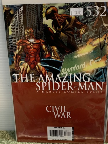 7 Amazing Spiderman 532, 533, 534, 535, 536, 537, 538 Civil War Marvel Comics NM - Picture 4 of 7