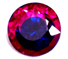 10 CT Natural Bi- Color Pitambari Sapphire Round Cut Loose Certified Gemstone