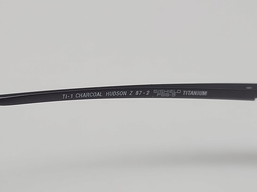 Hudson Optical TI-1 Charcoal Titanium 47-18-145 Gray Full Rim Eyeglasses Frame - Picture 8 of 8
