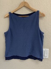 Banana Republic Smoke Blue Blouse Size L