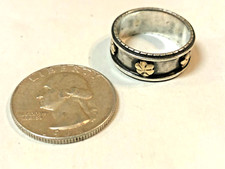 14K Gold Sterling Silver ring .925 Size 8.5