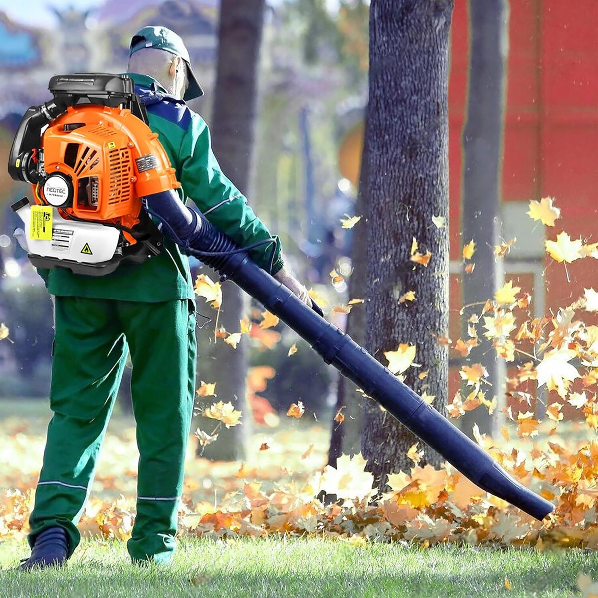 Backpack Leaf Blower 75.6cc 2-Cycle Gas Leaf Blower 768 CFM Air