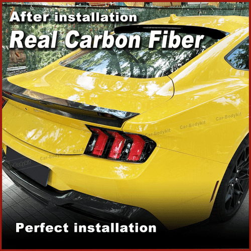 Fit For Ford Mustang Dark Horse 2024UP REAL CARBON Rear Trunk Spoiler Boot Wing  - Bild 4 von 12