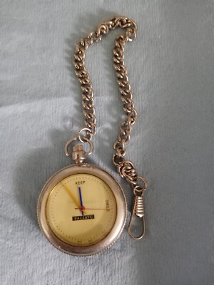 Vintage Bazzato Pocket Watch untested as is