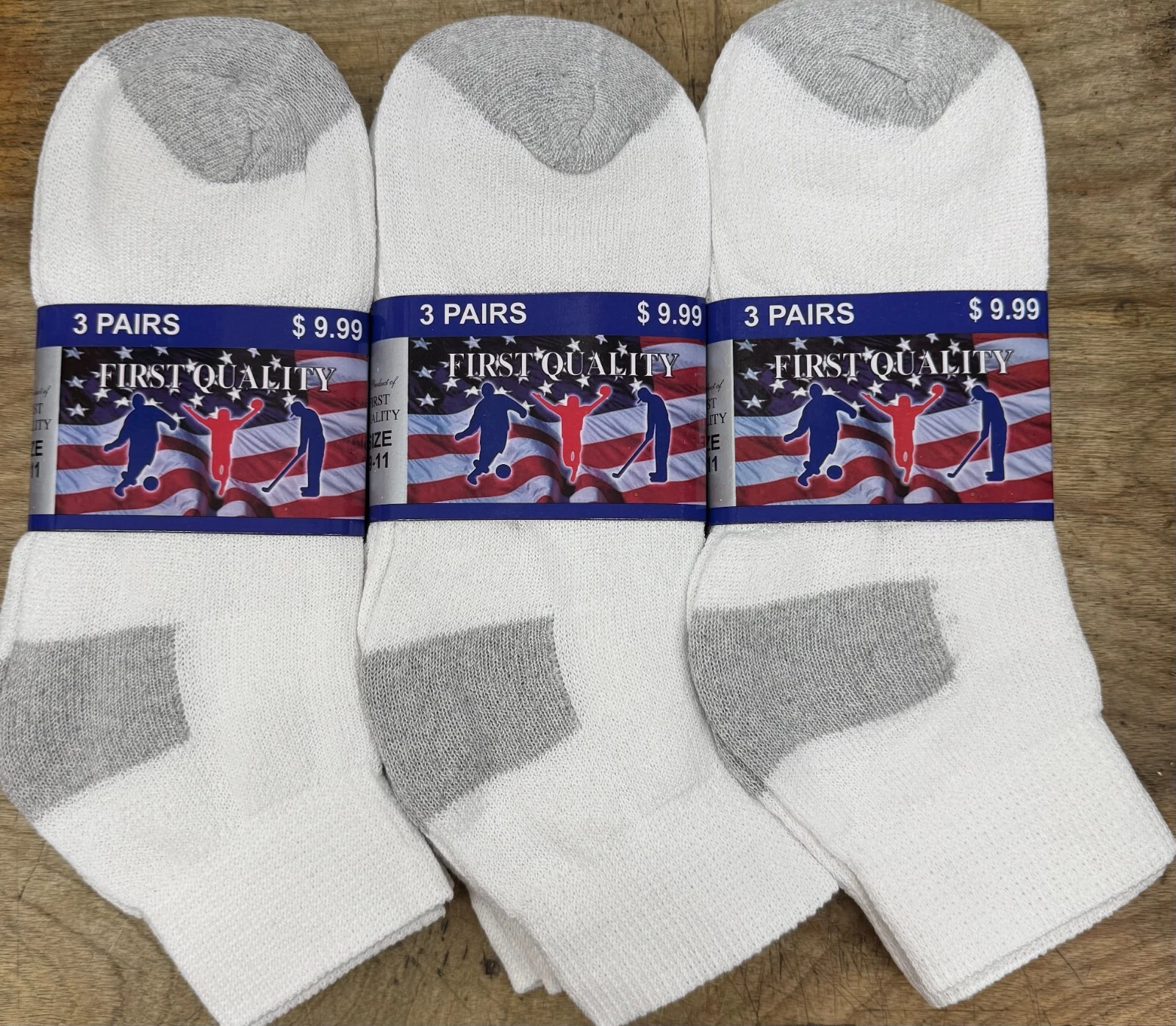 MENS QUARTER SOCKS MADE FROM 90% COTTON 9 PAIRS FREE SHPPING