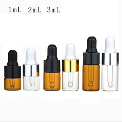10-100pcs Dropper Aromatherapie Esstenial Ölflasche mit Glas Augentropfer Gläser
