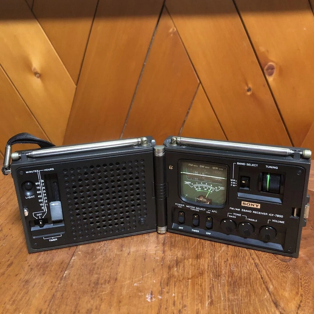 Sony ICF-7800 Radio News Caster With Ac Adapter from Japan