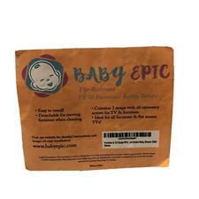 Baby Epic Baby/Toddler Safety Tip-Resistant Straps for Flat TV  Furniture Wall