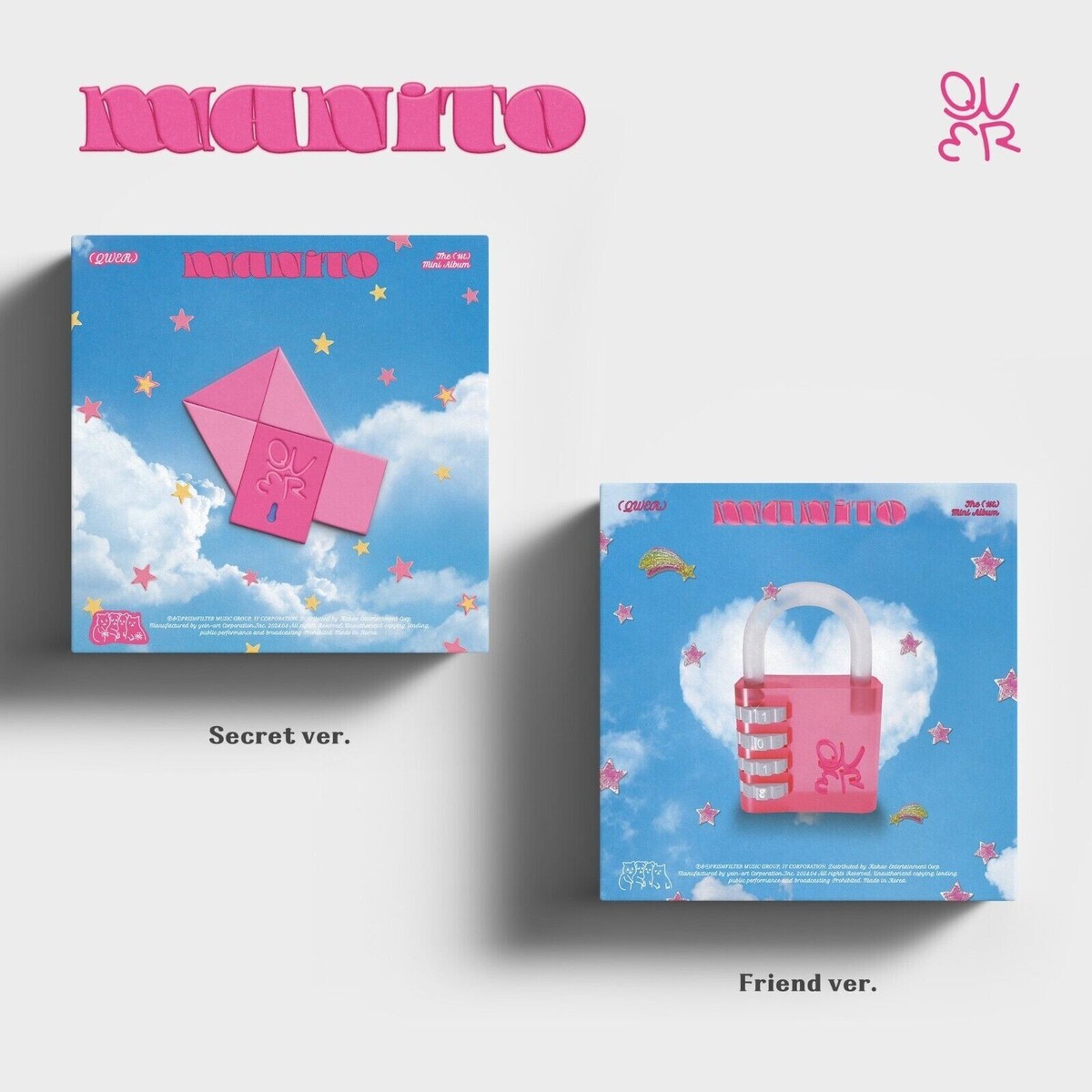 QWER 1st Mini Album [MANITO] Friend Ver. CD+64p Book+P.Card+