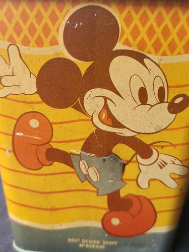 VINTAGE OLD TIN LITHO MICKYS MOUSE SAND PAIL BUCKET HAPPYNAK SERIES ENGLAND 1960 - Picture 8 of 11
