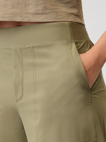 Athleta 4T (ST S TALL) Brooklyn Heights High Rise Cargo Wide Pant, Olive Branch - Bild 5 von 7