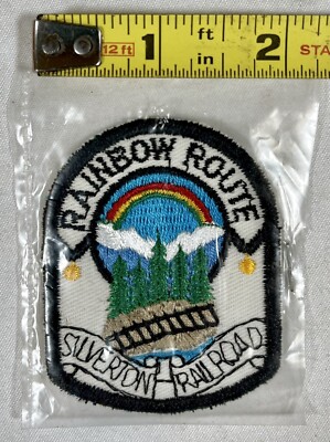 Bügelbild Patch Abzeichen REGENBOGENSTRECKE Eisenbahn SILVERTON Railroad Schmalspur CO