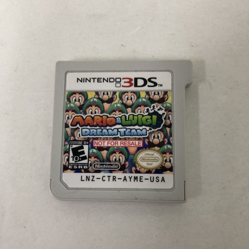 Mario & Luigi Dream Team Not For Resale Rare Game DEMO NFR Nintendo 3DS