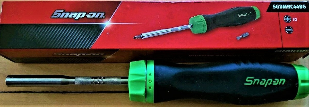 NEW Snap-on GREEN Ratcheting Screwdriver SGDMRC44BG *GREEN SOFT