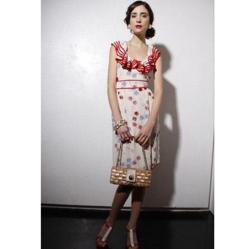 Kate Spade “Pass the Shades Avery” Sunglasses Print Silk Dress Size 4