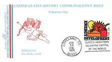 1978 US History Commemorative Issue Valentines Day - Loveland, Co - F26419