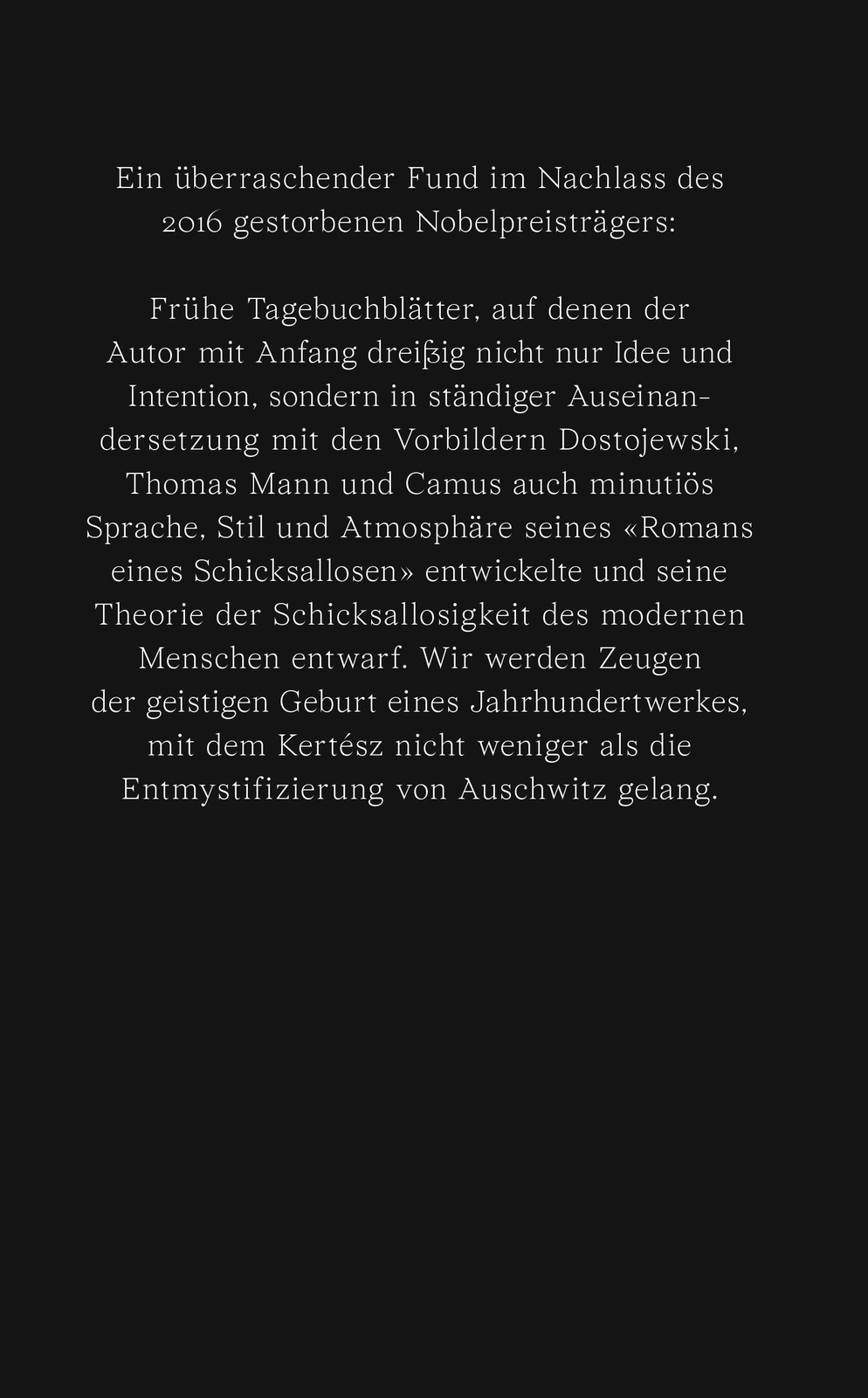 Thumbnail - Heimweh Nach Dem Tod | Arbeitstagebuch Zur Entstehung Des 'romans
