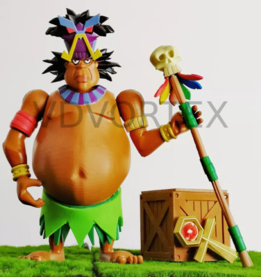 Resaurus Crash Bandicoot Fan Art - Papu Papu Actionfigur VDVorteX