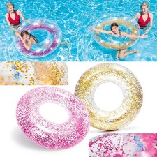 AUSWAHL: Intex Schwimmring Glitzer - XXL Schwimmreifen Glitter Lounge Gold Pink