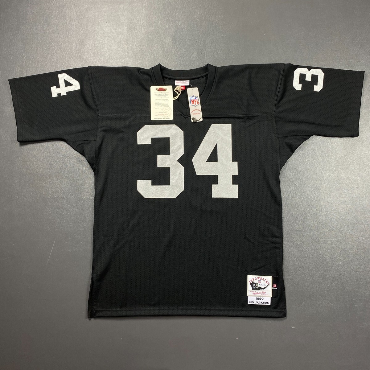 100% Authentic Bo Jackson 1990 Raiders Mitchell & Ness Jersey Size