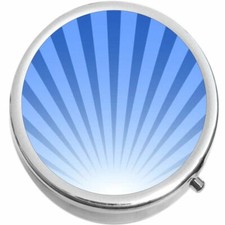 Blue Shell Pattern Medicine Vitamin Pill Box