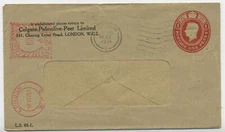 Colgate Palmolive Peet Ltd London Vintage Advertising Envelope C3