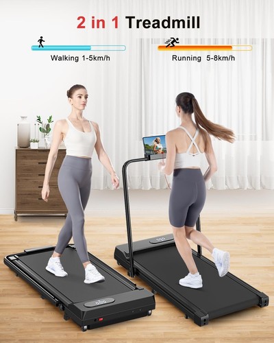 Tapis Roulant Salvaspazio schermo LCD 2 Metodi Di Controllo Walking Pad Mini - Foto 2 di 10