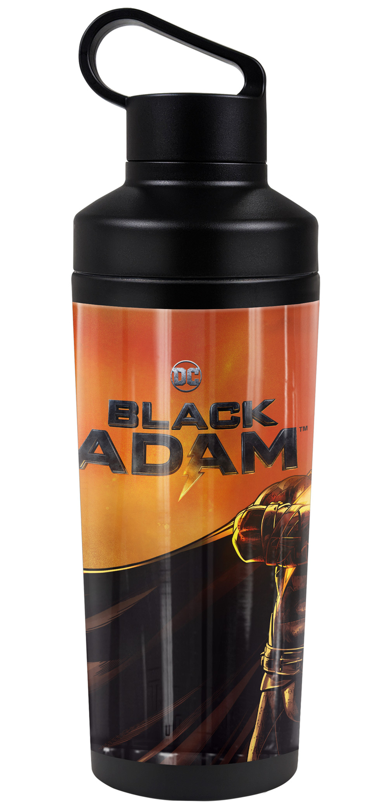 Black Adam Character Logo 18oz Insulated Water Bottle