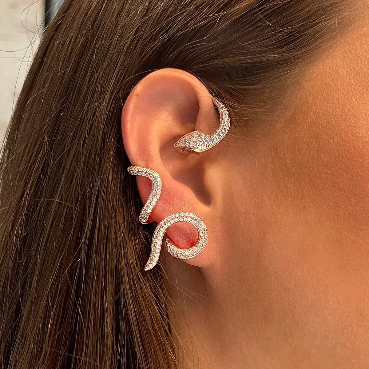 Earrings from top of ear to bottom deals