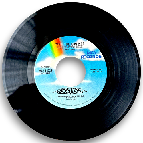 Boston –Can'tcha Say(You Believe In Me)/Cool The Engines 1987-7" 45 (New & Mint) - Imagen 2 de 4
