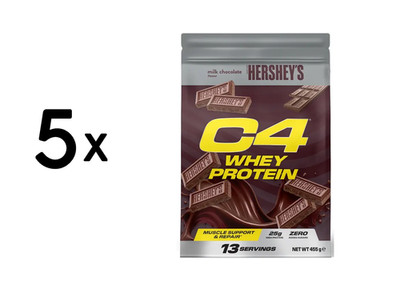 5 x Cellucor C4 Whey Protein (449g) Hersheys Milk Chocolate (66,81 EUR/kg)