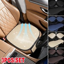 3pcs Front Rear Ice Silk Car Seat Cover Non-slip Breathable Seat Protector 3pcs Front Rear Ice Silk Car Seat Cover Non-slip Breathable Seat Protector