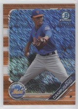 2019 Bowman Chrome Prospects Orange Shimmer Refractor 12/25 Briam Campusano 0c6