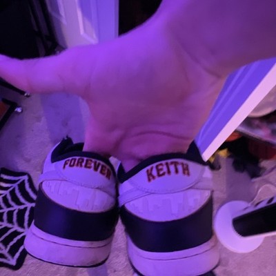 Nike SB Dunk Low 'Forever Keith' Custom Black White Low Top Sneakers