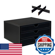 UnionBasic 3-Drawer Document Organizer File Cabinet for Office Home, 13"x9.5"x