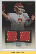 2010 Topps Tribute Dual Relics Black Rainbow 5/15 Matt Cassel #DR-MC READ 0af