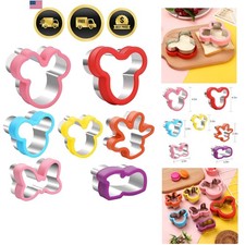 Multicolor 7-Piece Cookie Cutter Set - Head, Bow, Shoes, Gloves Shapes - Stai...