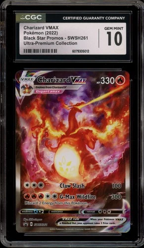 Pokemon Charizard VMAX Ultra-Premium Coll. Full Alt Art Promo SWSH261 CGC 10