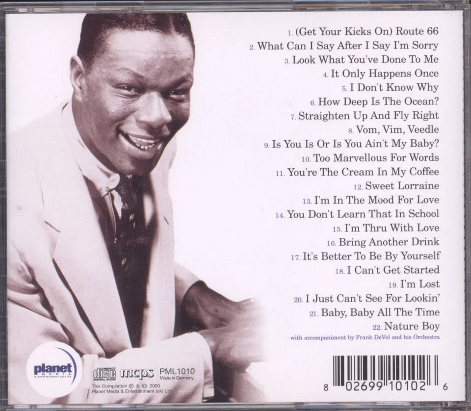 Nat King Cole Aquí Está Nat King Cole CD Reino Unido Planet Media 2000 PML1010 - Imagen 2 de 3