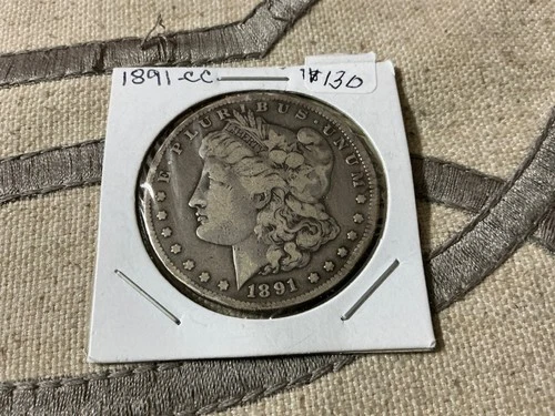 1891-CC Morgan Silver Dollar 90% fine silver ungraded and uncertified