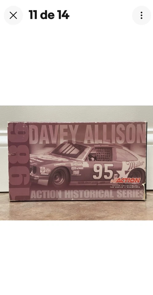 Chevrolet Nova 1986 Davey Allison Miller High Life acción histórica NASCAR 1/24 Foto 2 de 4