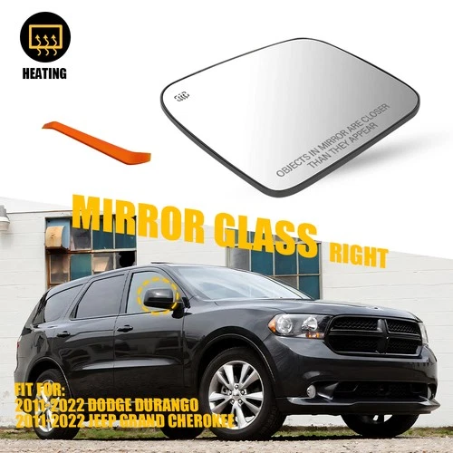 Mirror Glass Heated Backing Plate Passenger Right Side For 2011-22 Dodge Durango