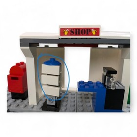 Lego 8404 City Traffic City Transport Station Pre-owned Missing 3 small Stickers